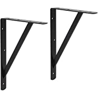 Amazon Basics AB5502 Soporte para estante- 25-4 x 40-6 cm- 10 unidades- negro
